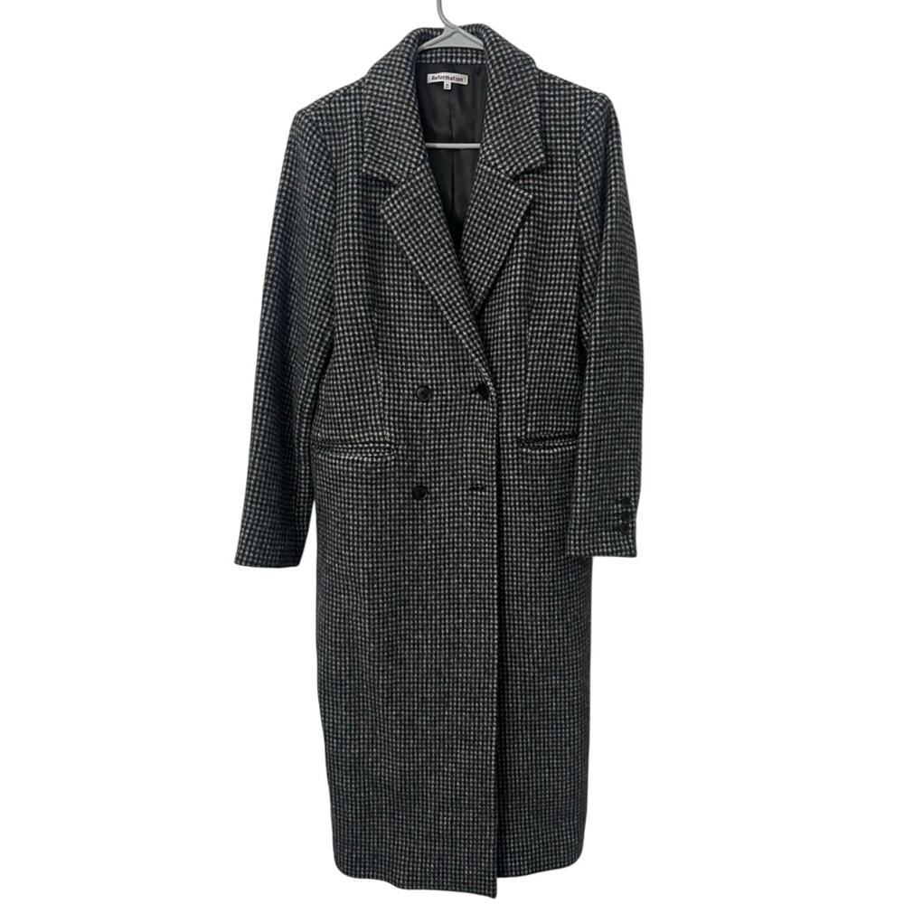 Reformation Houndstooth Peacoat - Picture 2 of 5